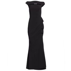 Chiara Boni Strapless Black Dress